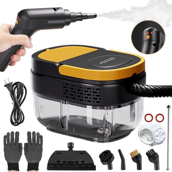 Nettoyeur Vapeur à Main Portable - Haute Pression - 2500W - Nettoyeur Vapeur 1500ml pour Cuisine/Salle de Bain / Maison / Auto / Tissus - Pdzzzd