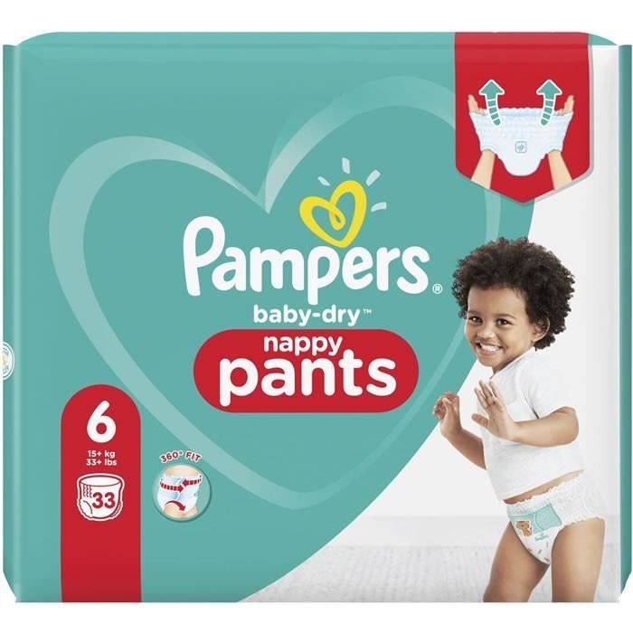 Lot De 10 Pampers Baby Dry Pants Culottes Pampers Taille 6 15 Kg 33 Culottes Cdiscount Puericulture Eveil Bebe