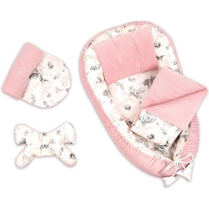Pimko 5 Pieces Reducteur De Lit 2 Cotes Bebe Velvet Cocon Baby Nest Nourrissons Coussin Pour Lit Pour Nouveau Ne Nid De Bebe Rosa Cdiscount Puericulture Eveil Bebe