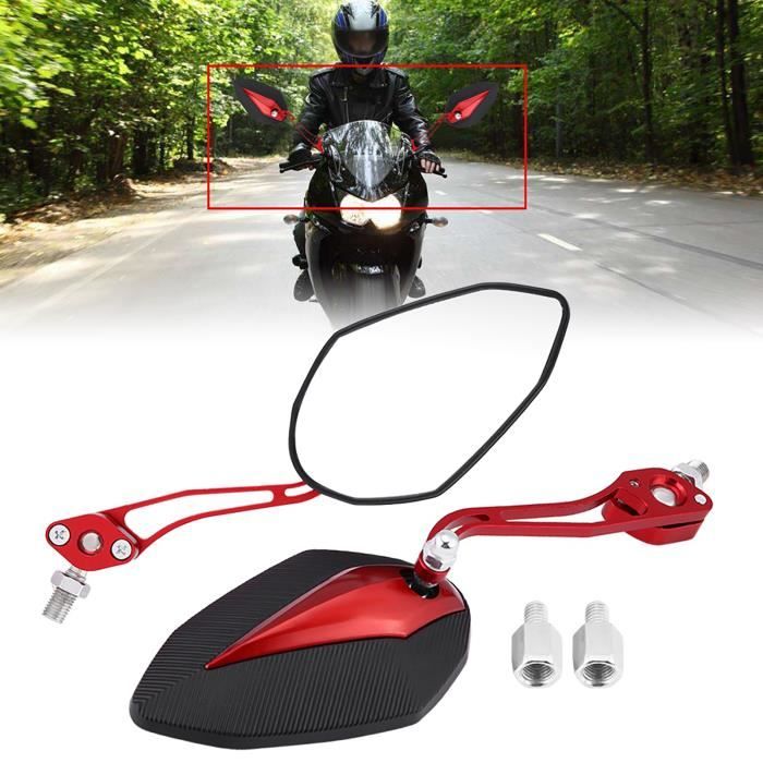 Adaptateur Rétroviseur Universel Pour Scooter/Moto - Filetage 8mm Ou 10mm - Rouge