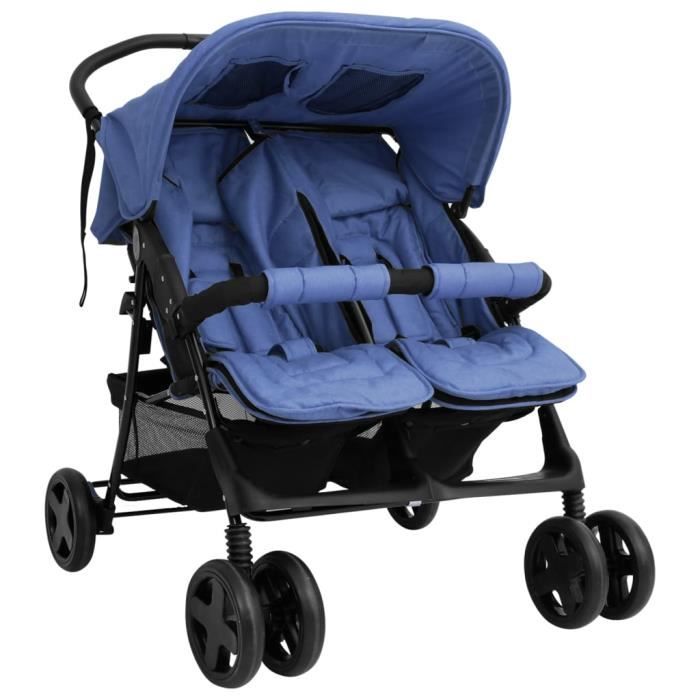 Poussette hot sale enfant bleu