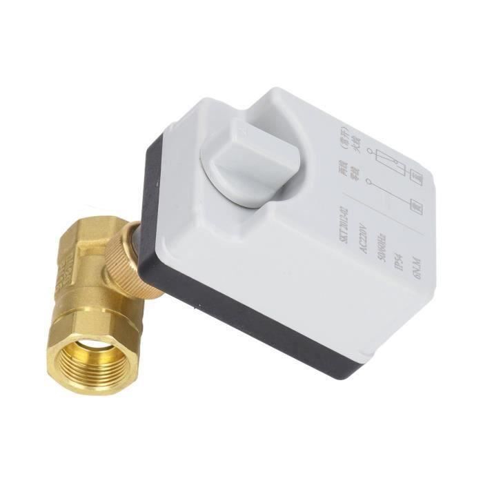 Duokon Robinet à Tournant Sphérique Motorisé Vanne à Boisseau Sphérique