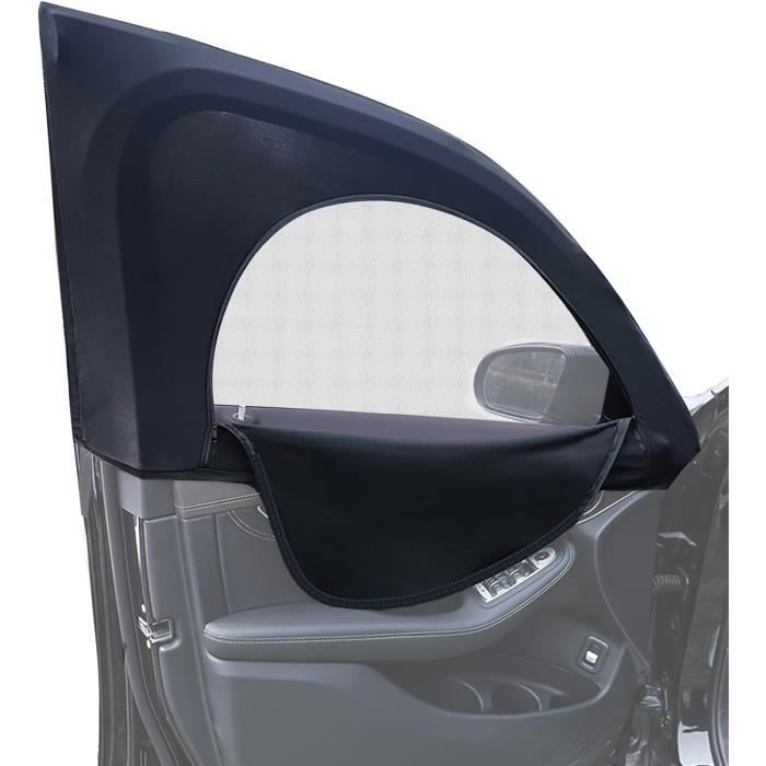 Pare-Soleil Voiture Latéral Arrière - Maille Anti-UV & Anti-Moustiques - Universel, Fixation Scratch - 13