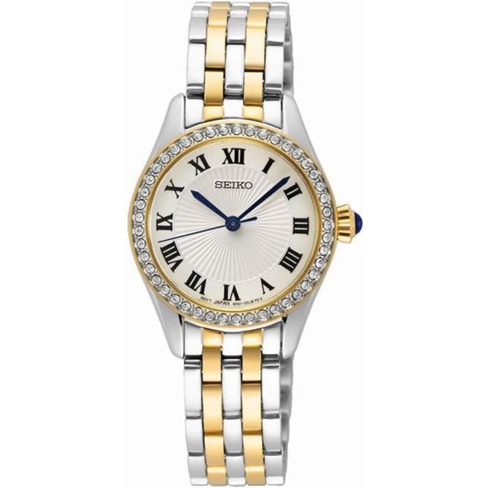 Montre femme hotsell bracelet acier bicolore