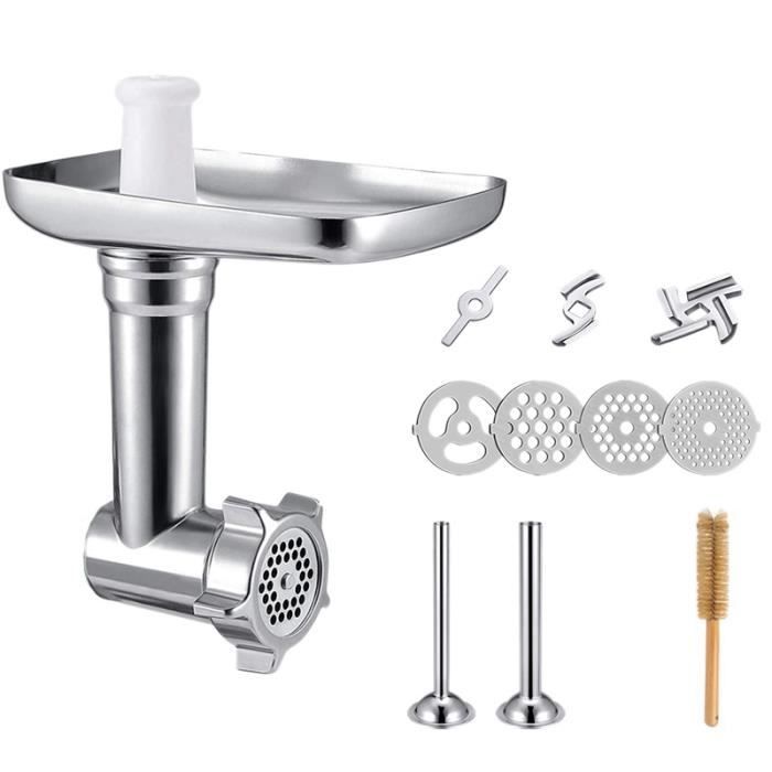 Trancheuse Râpe 5 Lames Compatible KitchenAid - Accessoire Fromage Légumes Julienne Ultra Rapide