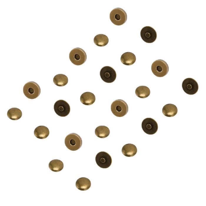 Lot Boutons 14mm 18mm Lot De 64 Boutons Magnétiques Swpeet - 14/18mm - Or, Argent, Bronze, Noir - Pour Couture Et Cuir Bouton Pression Magnétique Amazon