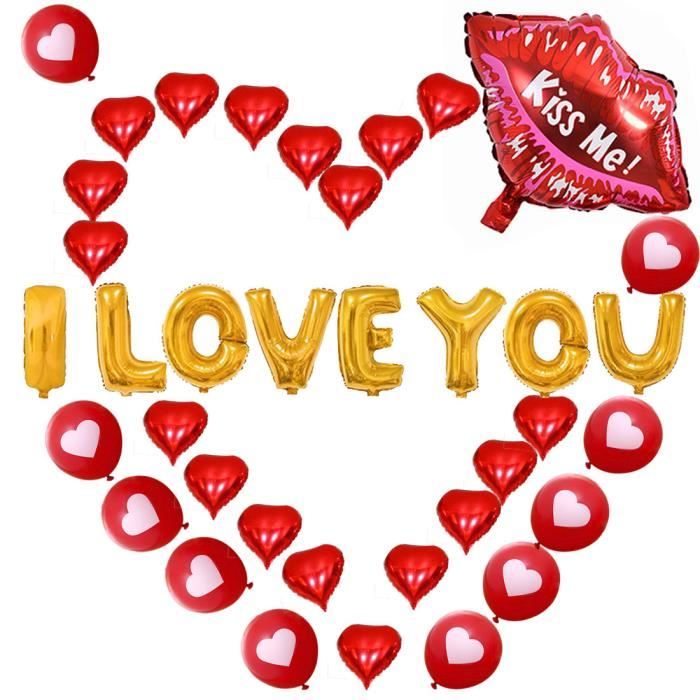 Decoration Anniversaire Partie I Love U Coeur Ballon Levre Kissy 38 En 1 Cdiscount Maison Decoration Anniversaire Partie I Love U Coeur Ballon Levre Kissy 38 En 1 Cdiscount Maison