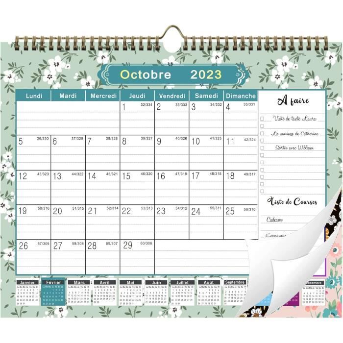 Agenda familial MaitressAdeline - Septembre 2023 - Décembre 2024