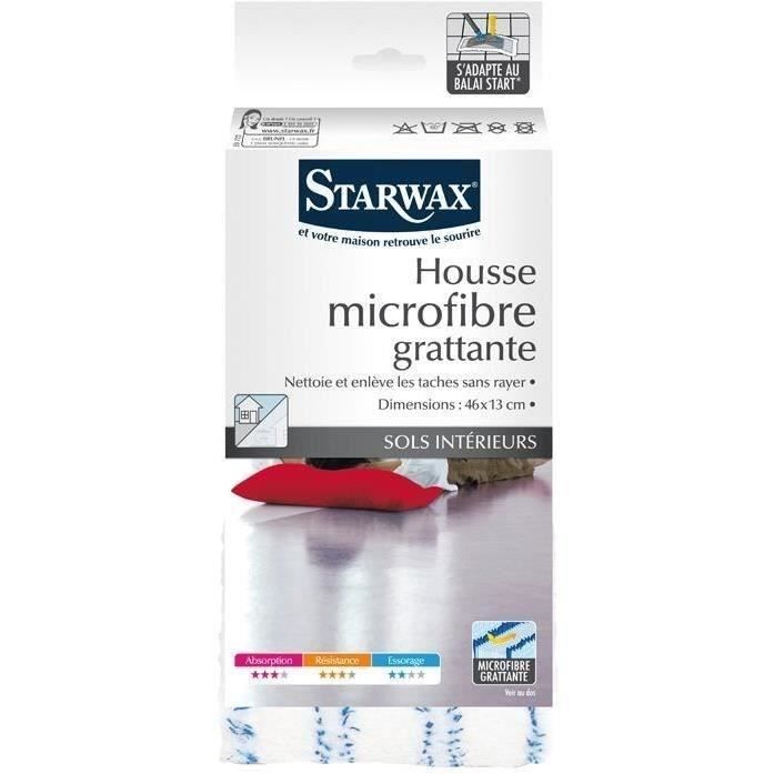 Housse microfibre grattante pour balai plat