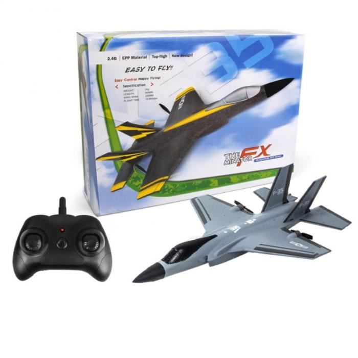 Avion Télécommandé En Mousse EVA – Chasseur 360° Avec Lumières LED – Débutant – Vert