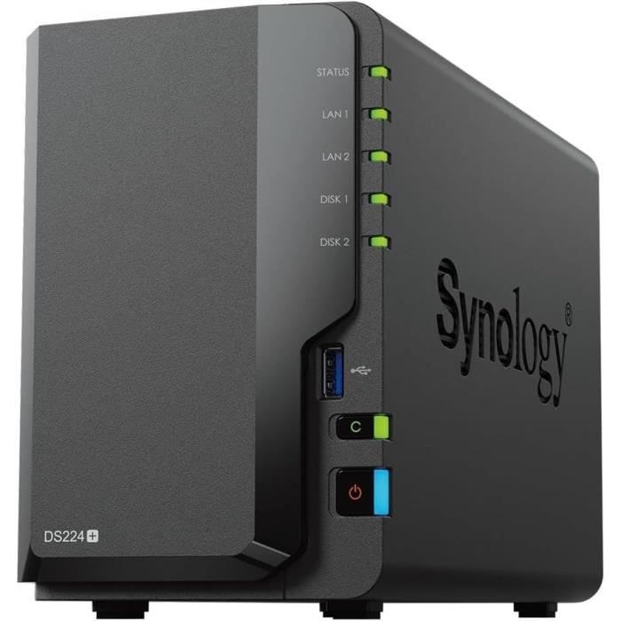 Serveur NAS - SYNOLOGY - DS224+ - 2 baies - Cdiscount Informatique