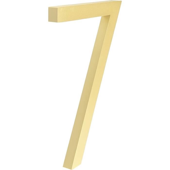 Numéro De Maison Flottant PATIKIL - 20,3 Cm De Haut - Plastique ABS - Noir - 1 Pièce Avec Vis