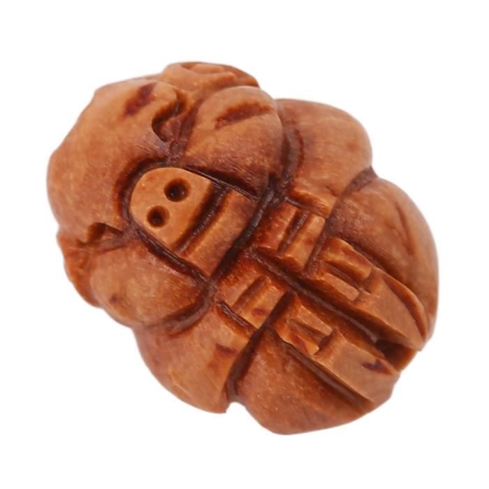 Boules De Massage Baoding En Bois D'ébène – Sculptées, Exercice Des Mains – Neuves