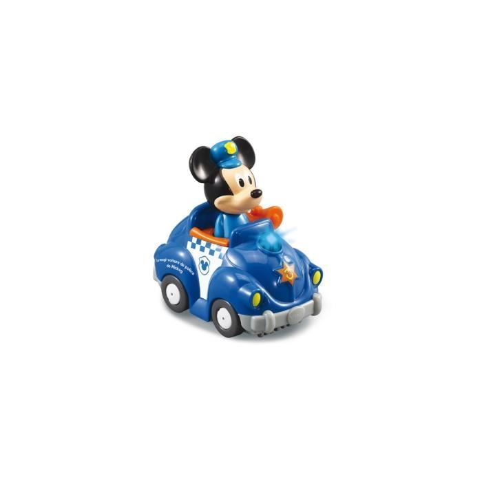 VTECH La Magi Voiture de police de Mickey version FR Bolide interactif Tut Tut Disney Vehicule 1er age Carte Animaux