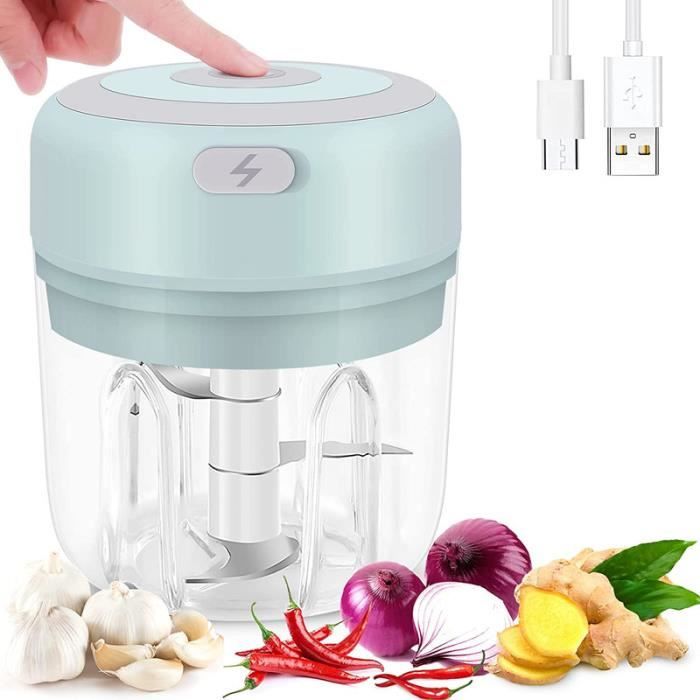 Hachoir à Oignons électrique : 350 Ml Hachoir à Oignons Rechargeable