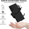 Coque pour Samsung S22 Ultra - Souple Silicone Haute Résistance Découpage Précis Noir-1