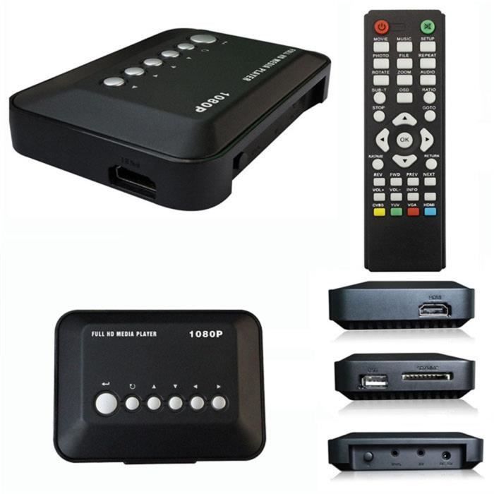 DISQUE DUR MULTIMEDIA 1080p HDMI FULL HD 3,5 2 To LECTEUR VIDEO USB CARTES  - Cdiscount Informatique