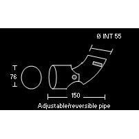 Embout Échappement Réglable En Inox 45-55mm - Sortie Réglable Pour Voiture