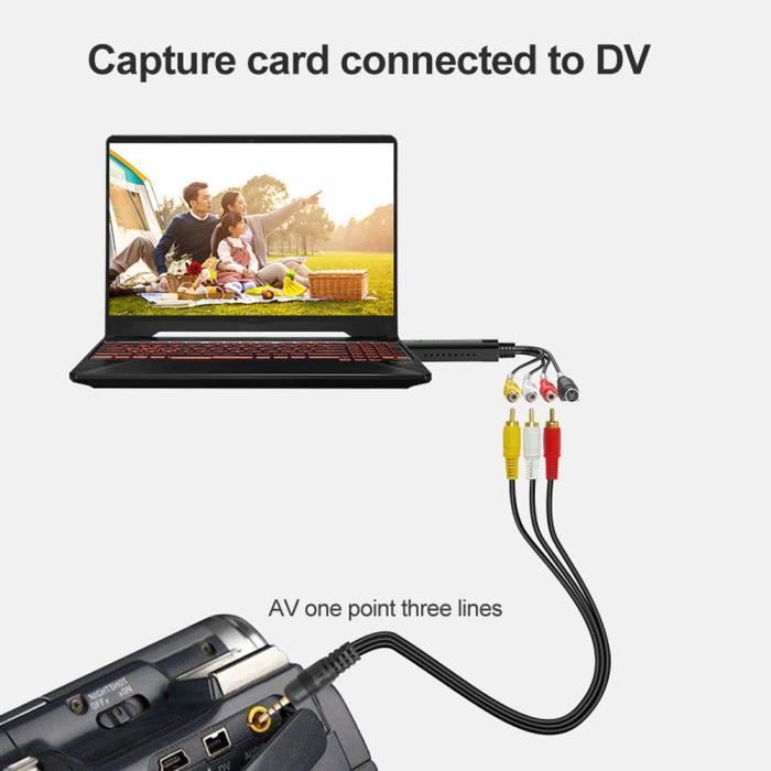 marque generique - Convertisseur VHS vers USB Adaptateur PC TV Audio Vidéo  DVD USB 2.0 WinXP / 2000 - Câble antenne - Rue du Commerce