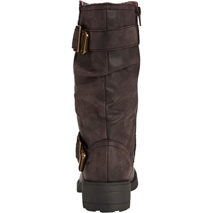 Rocket Dog Slope Bottes Pour Femmes En Daim Couleur Chocolat Marron - Chaussures