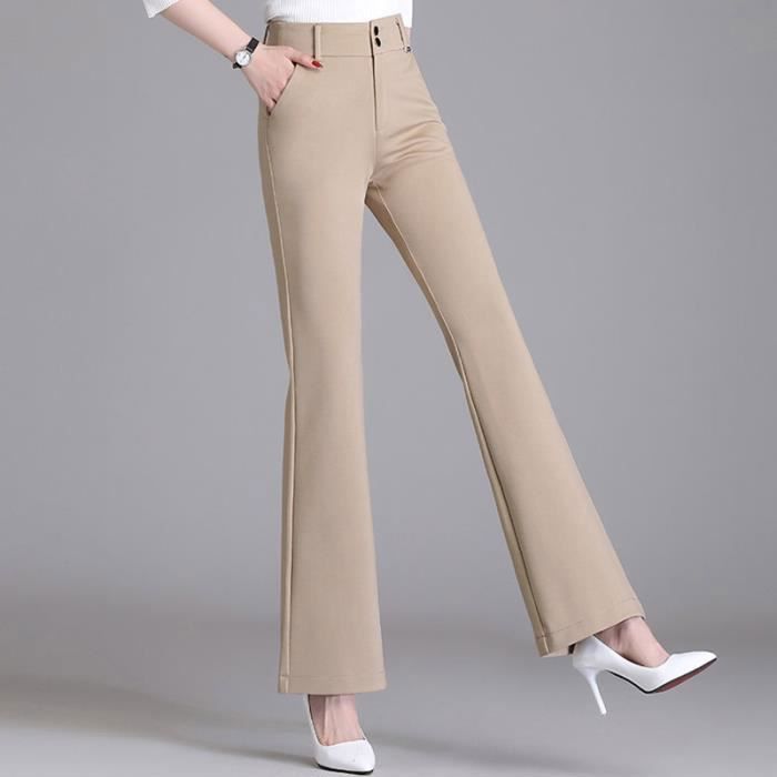 Pantalon femme sales taille haute couleur