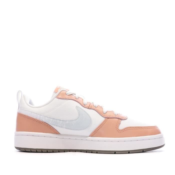 Baskets Blanche Corail Femme Nike Court Borough Low 2 Se1 Pink Cdiscount Chaussures