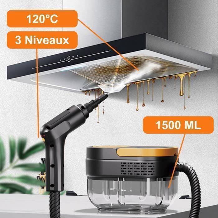 Nettoyeur Vapeur Portable 2500W - Haute Pression, Pour Cuisine, Salle De Bain - 2