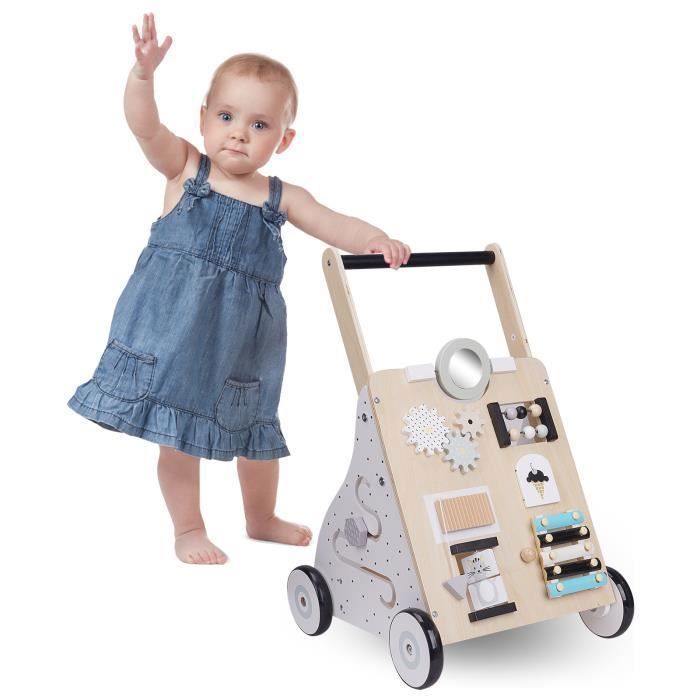 Trotteur pour bébé en bois discount