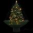 Sapin De Noël Neigeux VidaXL 170 Cm - Avec Effet Chute De Neige, LED Blanches Et Décorations - Base Parapluie - Pour Intérieur - 3