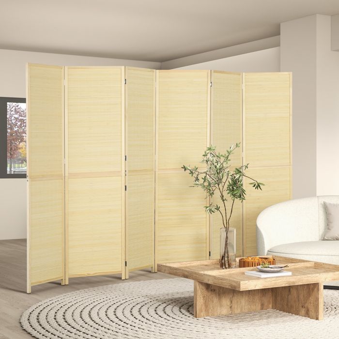 KAII Séparateurs De Pièces Cloison De Séparation 6 Panneaux Pliable 240