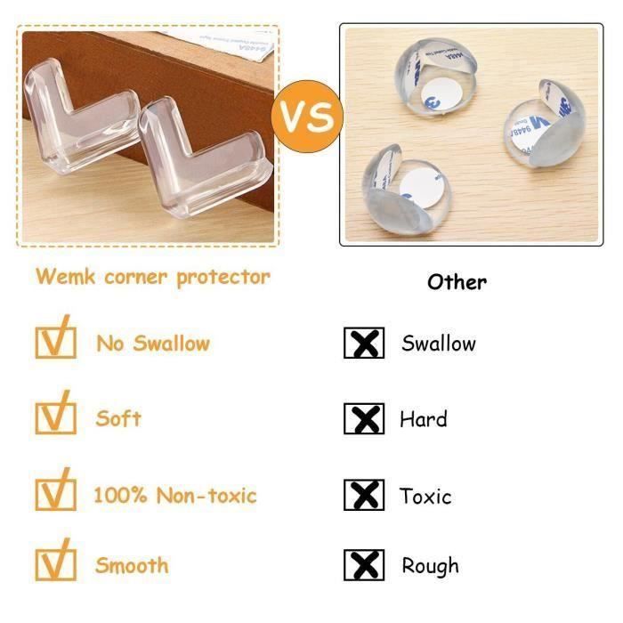 Protège-coins pour table Safety 1st plastique transparent, 4/pqt 11100