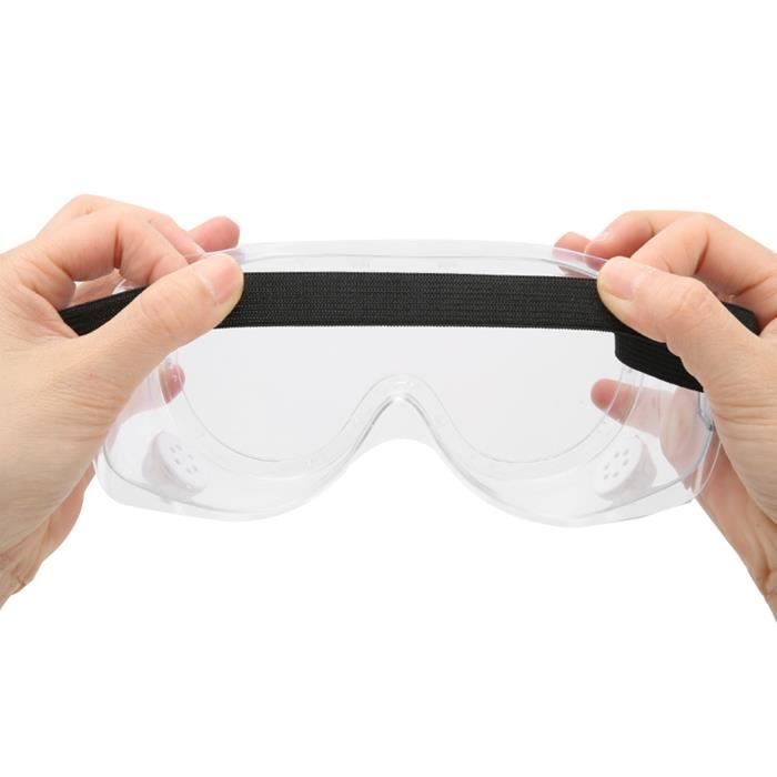 Lunettes de s curit chimique Lunettes de protection anti claboussures anti poussi re pour le laboratoire du travail YESMAEFR