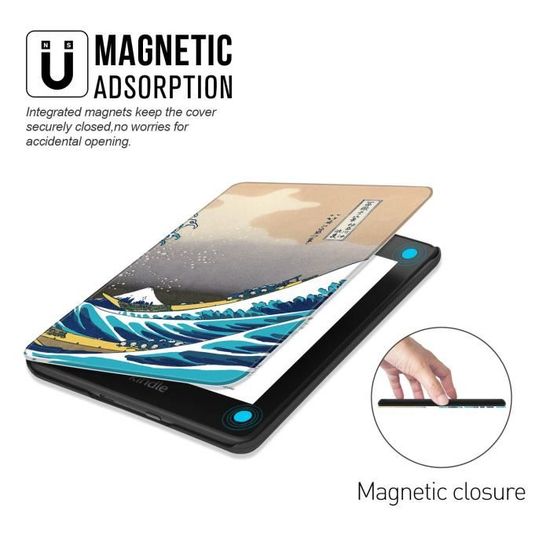 Ayotu Étui en Cuir pour Kindle Paperwhite 2018 10ème génération - modèle 2018 K10 Flying Birds 