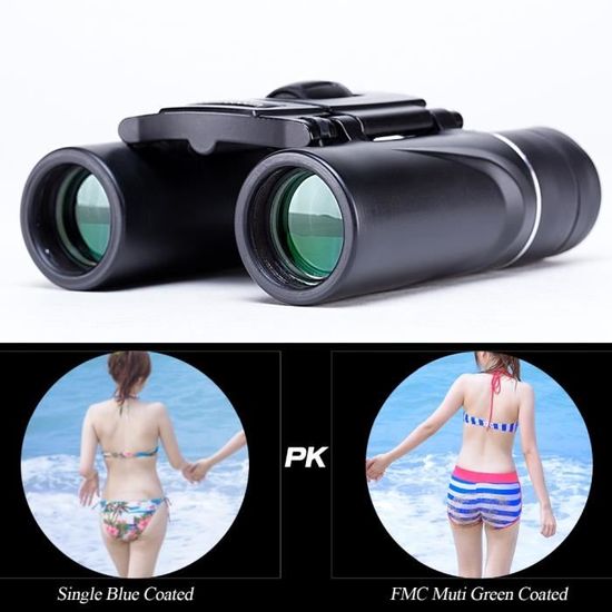 8x21 Compact Zoom Jumelles Longue Portée 3000 m Pliage HD Puissant Mini  Télescope Bak4 FMC Optique Chasse sport Noir - Achat / Vente télescope  optique - Cdiscount