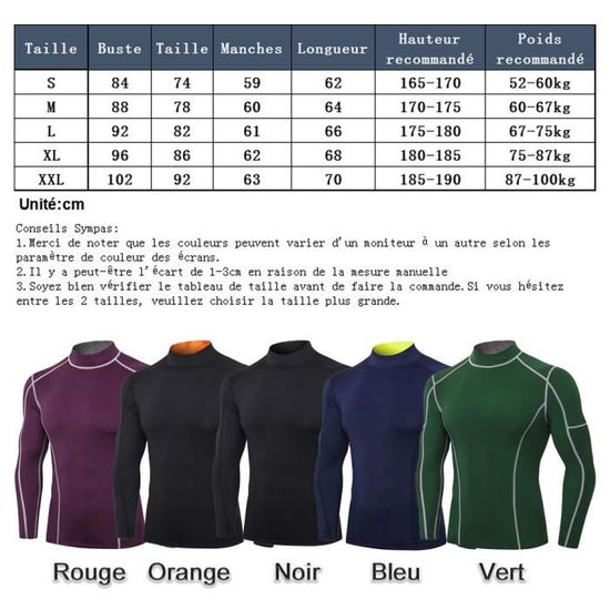 REEHUT Maillot/Pantalon de Compression Homme Haut T-Shirt Manches Longues Bas de Sport Vert M