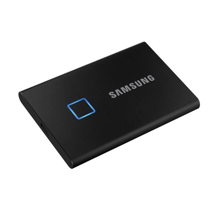 Samsung T7 Touch USB 3.2 2TB Portable SSD Hard Drive Fingerprint Noir Cdiscount Informatique