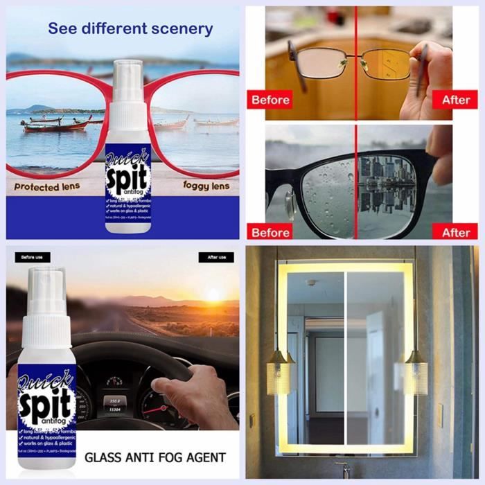Spray lunettes store anti buée