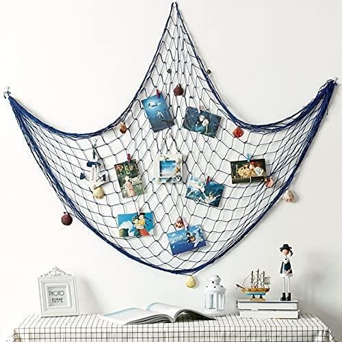 Présentoir Photo Mural à Suspendre - Corde En Chanvre Avec Pinces En Bois - 138 Cm - Pour Photos, Cartes Postales, Dessins D'enfants - Décoration Maison Bureau
