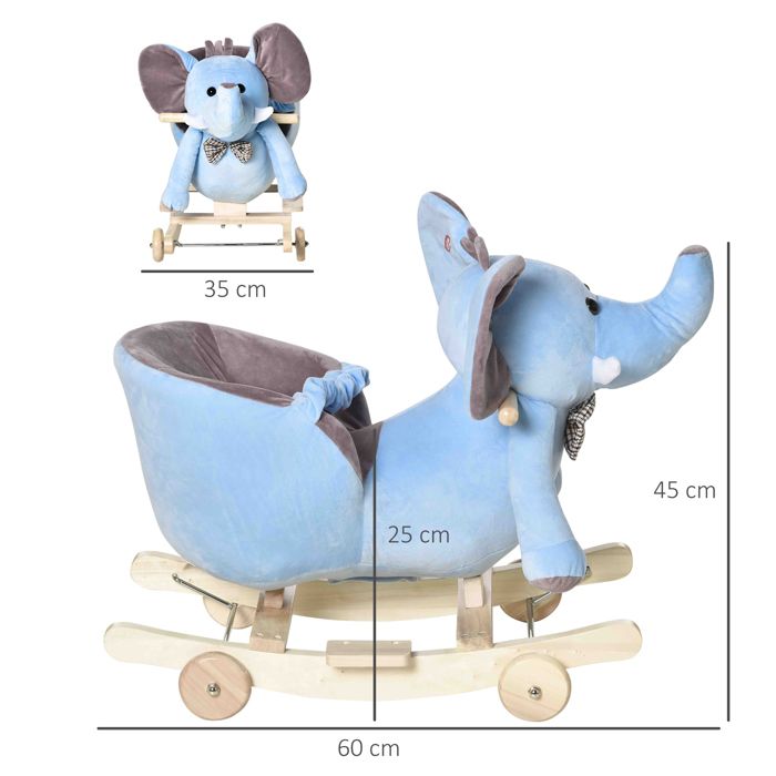Cheval à bascule et à roulettes 2 en 1 store