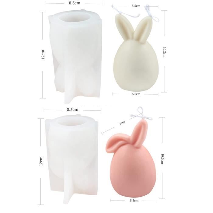 Lot De 2 Moules En Silicone En Forme D'Abeille - Pour Bougies, Savons, Résine Époxy (Décoration DIY)