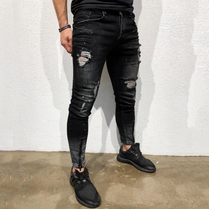 Pantalon noir skinny homme hotsell
