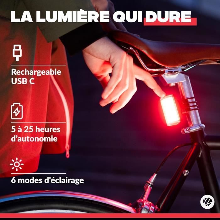 Lampe De Course WEST BIKING – Éclairage Taille Magnetique USB Rechargeable, Gris, étanche