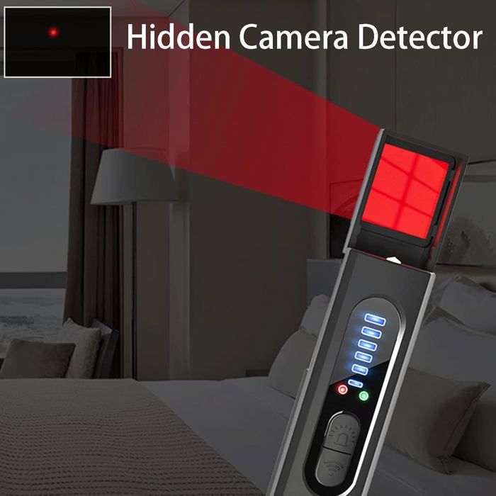 Détecteur De Caméras Cachées 4 En 1 XEOOCE - Localise Micros, GPS, Signaux RF - 5 Niveaux Sensibilité