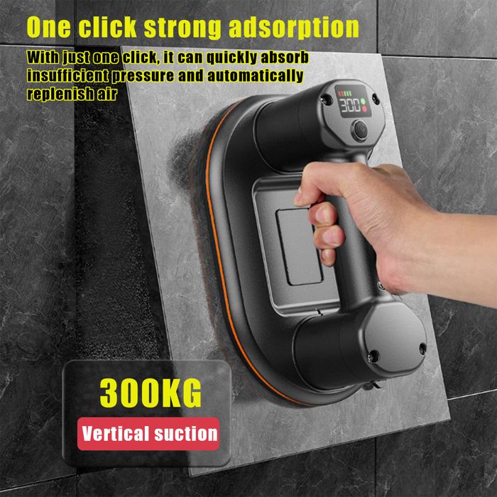 Ventouse Électrique à Batterie DX01 – 660 Lbs Pour Verre, Marbre, Carrelage (Neuf)
