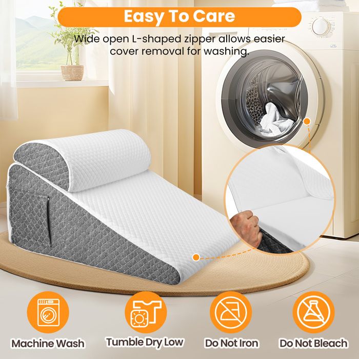 Coussin De Lecture Coussin Incliné Réglable INFANZIA - Mousse Mémoire - Pour Lecture, Reflux Et Apnée Du Sommeil Oreiller Pour Apnée Du Sommeil