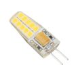 Ampoule LED G4 Crystal 3W G4 COB Lampe en silicone de maïs SMD2835 AC - DC12V (blanc chaud)-YIN-0