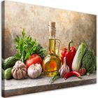 Tableau sur toile Légumes dans la cuisine décoration murale - FEEBY - 60x40 cm