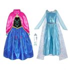 BRAND Lot 2 Robes Princesse Déguisement Parfaite Irrésistible pour Fête Soirée Anniversaires Reine Des Neiges Elsa Anna
