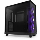 Boitier moyen-tour - NZXT - CC-H61FB-R1 - H6 Flow RGB - Double chambre - Ventilateurs RGB inclus - Noir