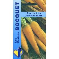 Sachet de  Carotte jaune obtuse du Doubs - 7 g - légume racine - LES GRAINES BOCQUET